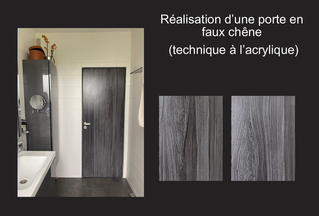 Porte en faux chêne